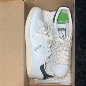 Adidas White and Black Stan Smith Shoes